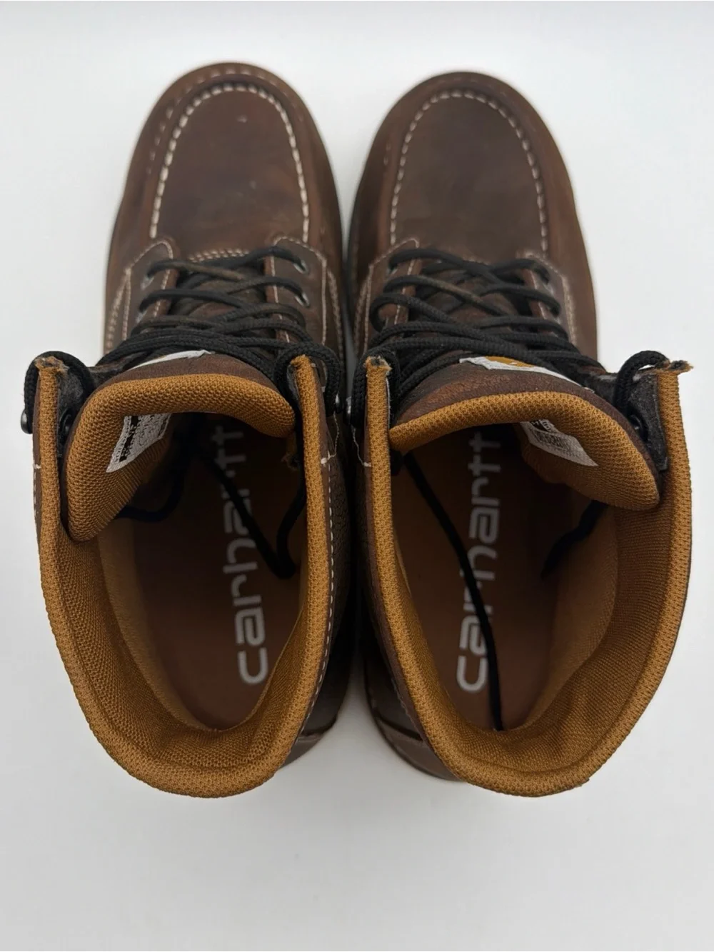 Carhartt Wedge Moc Leather Boots Mens Size 11 Soft Toe Workwear CMW6095